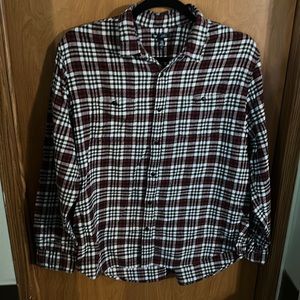 Gap Standard fit flannel plaid button up size XXL